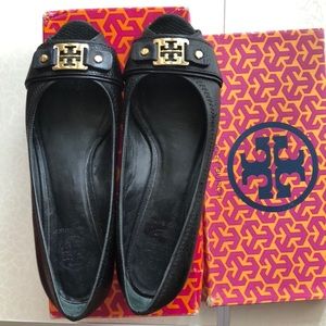 Tory Burch Emma Tumbled Real  Leather Sz 8.5